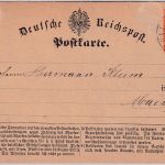 DR - 1/2 Gr. gr. Brustschild Fernkarte preuss. K2 Zell a.d. Mosel - Mainz 1873