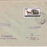 BRD - Göttingen Nachträglich entwertet 1972 Tagesstempel Drucksache n. Solingen