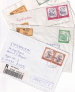 Österreich - "Schönes Österreich" 4 Einschreibebriefe ex 1980/92