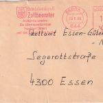 BRD - Bebra 1989 100 Pfg. AFS "Dein Lebensberuf ! Zollbeamter" Brief n. Essen