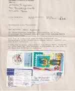 BRD - Bonn 1993 Luftpostbrief n. SÜDAFRIKA "Crashmail" m. Begleitschreiben