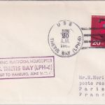 BRD - 20 Pfg. Jugend/Dompfaff Brief n. FRANKREICH USS Thetis Bay Hamburg 1963