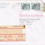 BRD - 700+2x80 Pfg. SWK Einschreibe-Ortsbrief/Rückschein Berlin 1998