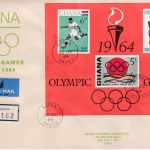 Ghana - Olympiade Tokyo 1964 Blockausgabe Lupo-Einschreibebrief Accra 1964