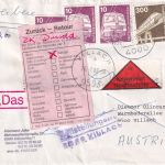 BRD - 3x300+3x10 Pfg. I&T Einschreiben-Nachnahmebrief n. ÖSTERREICH 1988