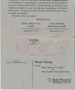 Berlin - 4 Pfg. AFS "Bühne-Musik-Film" Drucksachenkarte m. vorfrank. A-Teil 1951