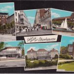 NRW - Oberhausen Schule Rathaus etc. farb. Mehrbild-Fotokarte gelaufen 1971