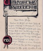 NRW - Oberhausen-Sterkrade Abiturientia 1932 Studentenkarte gelaufen