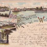 DR - Venlo Haltern Bahnpost Zug 839 Farblitho Wesel n. Oberplanitz 1898