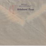 All.Bes. - Essen 6.10.45 PFS Ortsbrief (entnazif. Dienstumschlag Arbeitsamt)