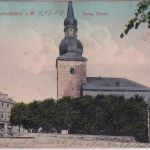 NRW - Sprockhövel Evangelische Kirche farb. AK gelaufen 1909