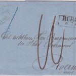 Preussen - Ruhrort 8/7 Ra2 Portobrief n. HOLLAND /Roermond) 1862 - mit Inhalt