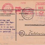 BRD - Homberg 1952 4 Pfg. AFS "Stadtverwaltung" Drucksachenkarte n. Waldwiel