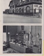 NRW - Moers Bahnhof Bahnhofsgaststätte (innen) sw-Mehrbild-AK gelaufen 1942