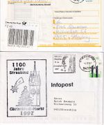 BRD - SWK 10 Belege (Einschreiben, Lupo, Päckchen etc.) interss. Frankaturen