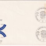 BRD - 20 Pfg. Bauwerke 75 J. Dt. Postgewerkschaft Privat-GA SST Hamburg 1965