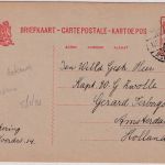 Niederl. Indien - 5/12 1/2 C. Wilhelmina Ganzsache/Überdruck Weltefreden 1929