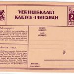 Niederl. Indien - 2 C. Reisfelder Ganzsache/Ummeldungskarte ungebraucht