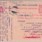 Niederl. Indien - 5 C. Ziffer Ganzsache Pematang-S. - Ebersbach 1917 Postsperre