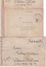 DR - 3 Feldpostbriefe Fp.Nr. 48089 (Jäg.Rgt. 741/Italien) n. Wilkau-Haßlau 1945
