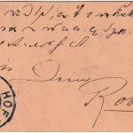 Bayern - 5 Pfg. WappenKarte/Paketanhänger Bayreuth - Hof 1910 Nachporto