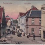 NRW - Burgsteinfurt Steinstraße farb. AK gelaufen Lohne 1923