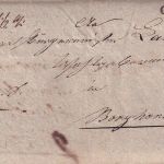 Preussen - Borghorst 22/1 Fingerhut-K1 Dienstbrief/Wendebrief n. Greven ca. 1835