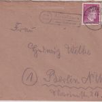 DR - (23) Altenlünne ü. Salzbergen Landpost-Ra2 Brief n. Berlin 17.1.45