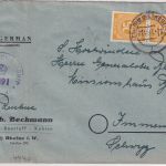 All.Bes. - 2x25 Pfg. Ziffer Zensurbrief i.d. SCHWEIZ Rheine - Immensee 1947