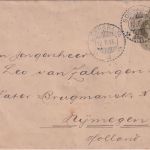 Niederl. Indien - 20 C. Wilhelmine Ganzsache/Brief Soerabaja - Nymegen 1915