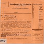 BRD - 3x50 Pfg. Bed. Deutsche Paketkarte Poststelle I Winkelstetten 1964