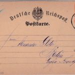 DR - 1/2 Gr. gr. Brustschild Karte K1 Dortmund - Berlin 1873