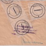 BRD - Dortmund 1954 "Beschädigt eingegangen..." Hinweis-L4 Brief v. FRANKREICH