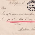 DR - Gelsenkirchen 1916 Feldpostbrief a. Kdr. 76. Res.Div. - Inhalt !!