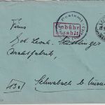 All.Bes. - Hamm18.5.46 Gebühr bezahlt roter Ra2 + PA-Siegel Brief n. Schwabach