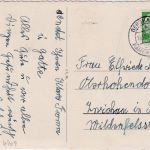 BRD - Bergkamen ü. Kamen Poststelle I Karte n. Zwickau 1957