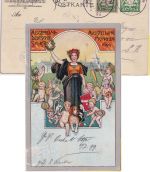 Bayern - München All. Dt. Sportausstellung 1899 5 Pfg Privatganzsache + SST