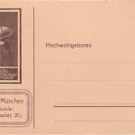 Bayern - München Dt. Reichs-Fechtschule (Waisenpflege) 3/0 Pfg Privat-GA 1913