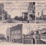 NRW - Holzwickede Zeche Karoline, Schule etc. sw-Mehrbild-AK beschriftet 1911