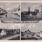 NRW - Heeren-Werve Siedlungen Zeche sw-Mehrbild-AK gelaufen 1962