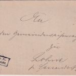 DR - 10 Pfg. FdA No.21 Dienstbrief (Amtsgericht) Soest - Lohne 1903