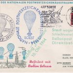 BRD - Soest 1964 Schmuckkuvert PWZ-Ausstellung Ballonpost m. Abbruch-L4