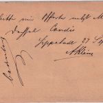 DR - 1/2 Gr. gr. Brustschild Karte K2 Lippstadt - Vlotho 1872