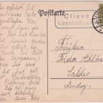 DR - Clieve Lippstadt Land Landpost-Ra2 Karte n. Salder (Salzgitter) 1933