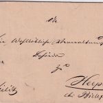 Preussen - Paderborn 6/11 Fingerhut-K1 Militariabrief n. Heepen 1842 Inhalt !!!