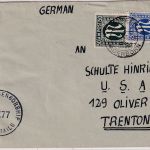 AM-Post - 25+50 Pfg. dt. Druck Zensurbrief n. USA Atteln ü. Paderborn 1946