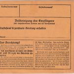 DR - 100 Pfg Korbdeckel Einschreibe-Paketkarte Bielefeld 2 (Hbf.) - Hamburg 1924