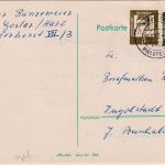 BRD - Windelsbleiche ü. Bielefeld apt. Poststelle I Ganzsache n. Ingolstadt 1963