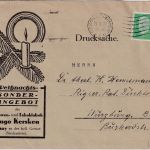 DR - 5 Pfg. Hindenburg illustr. Firmendrucksache (Weihnachten) Orsoy 1928
