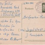BRD - Avenwedde-Bhf. ü. Gütersloh Poststelle I Ganzsache n. Ingolstadt 1962
